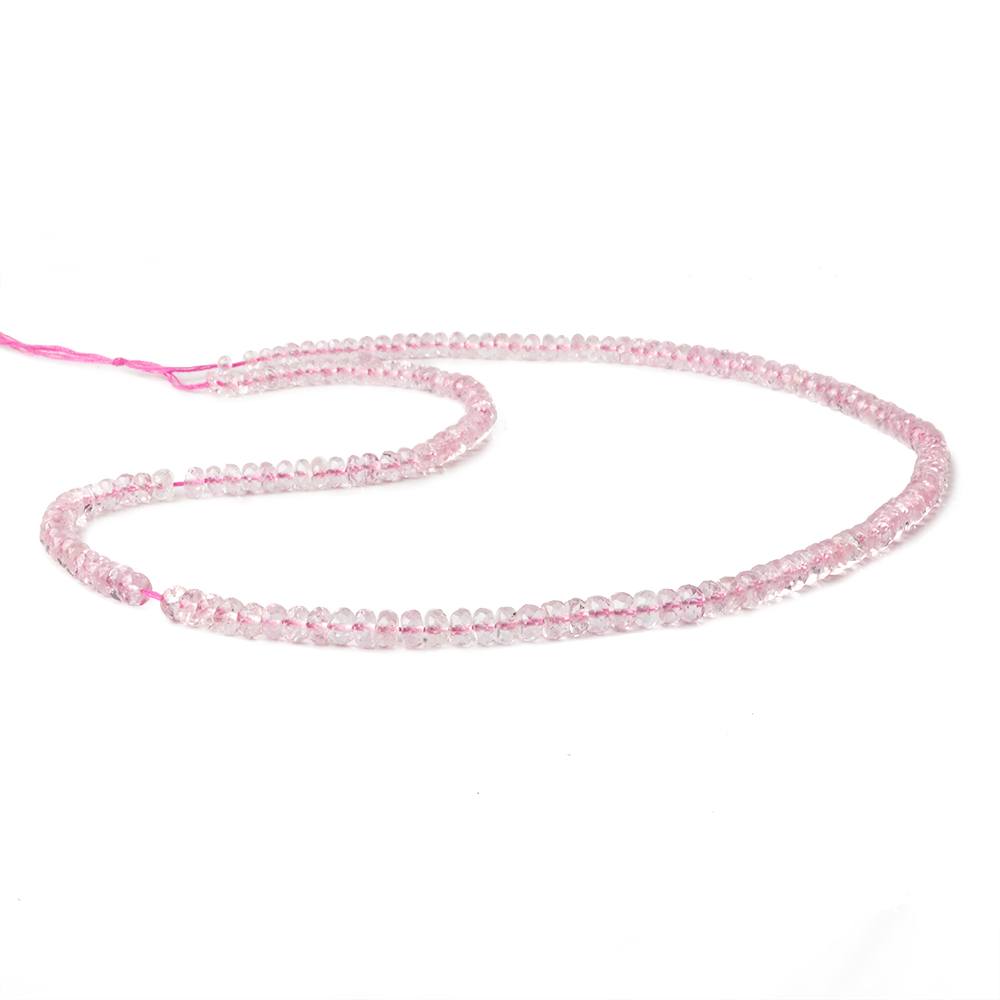3.5-4.5mm Kunzite faceted rondelles 16.5 inch 170 beads AAA (ONLINE ORDER ONLY)