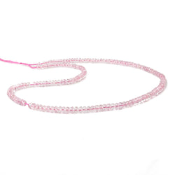 3.5-4.5mm Kunzite faceted rondelles 16.5 inch 170 beads AAA (ONLINE ORDER ONLY)