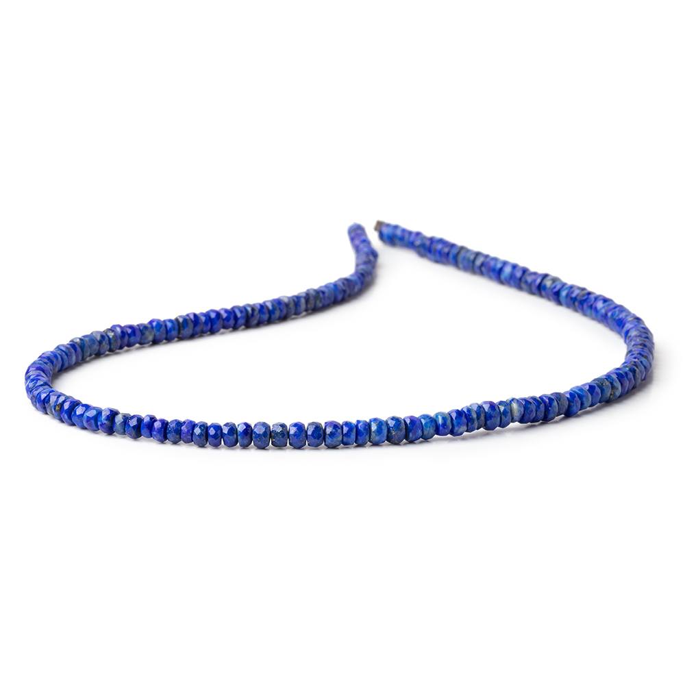 3.5-4.5mm Lapis Lazuli Faceted Rondelle Beads 14 inch 127 pieces (ONLINE ORDER ONLY)