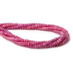3.5-4.5mm Ruby Plain Rondelle Beads 16 inch 166 pieces AA (ONLINE ORDER ONLY)