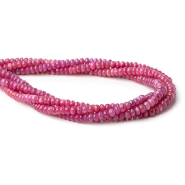 3.5-4.5mm Ruby Plain Rondelle Beads 16 inch 166 pieces AA (ONLINE ORDER ONLY)