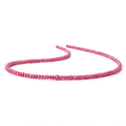 3.5-4.5mm Ruby Plain Rondelle Beads 16 inch 166 pieces AA (ONLINE ORDER ONLY)