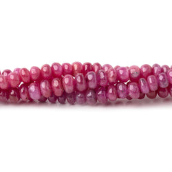 3.5-4.5mm Ruby Plain Rondelle Beads 16 inch 166 pieces AA (ONLINE ORDER ONLY)