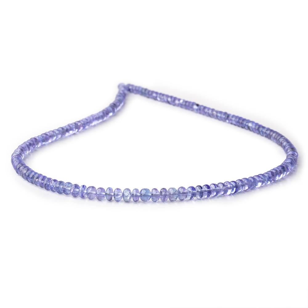 3.5-4.5mm Tanzanite Plain Rondelle Beads 16 inch 154 pieces AAA (ONLINE ORDER ONLY)