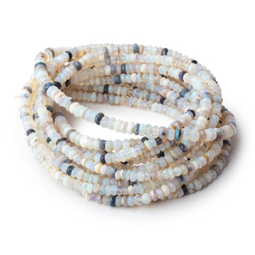 3.5-4m Australian Opal Faceted Rondelle Beads 16 inch 163 pieces (ONLINE ORDER ONLY)