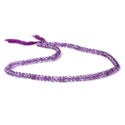 3.5-4mm Amethyst Faceted Rondelle Beads 14 inch 115 beads (ONLINE ORDER ONLY)