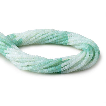 3.5-4mm Blue Peruvian Opal Faceted Rondelle Beads 16 inch 180 pieces (ONLINE ORDER ONLY)