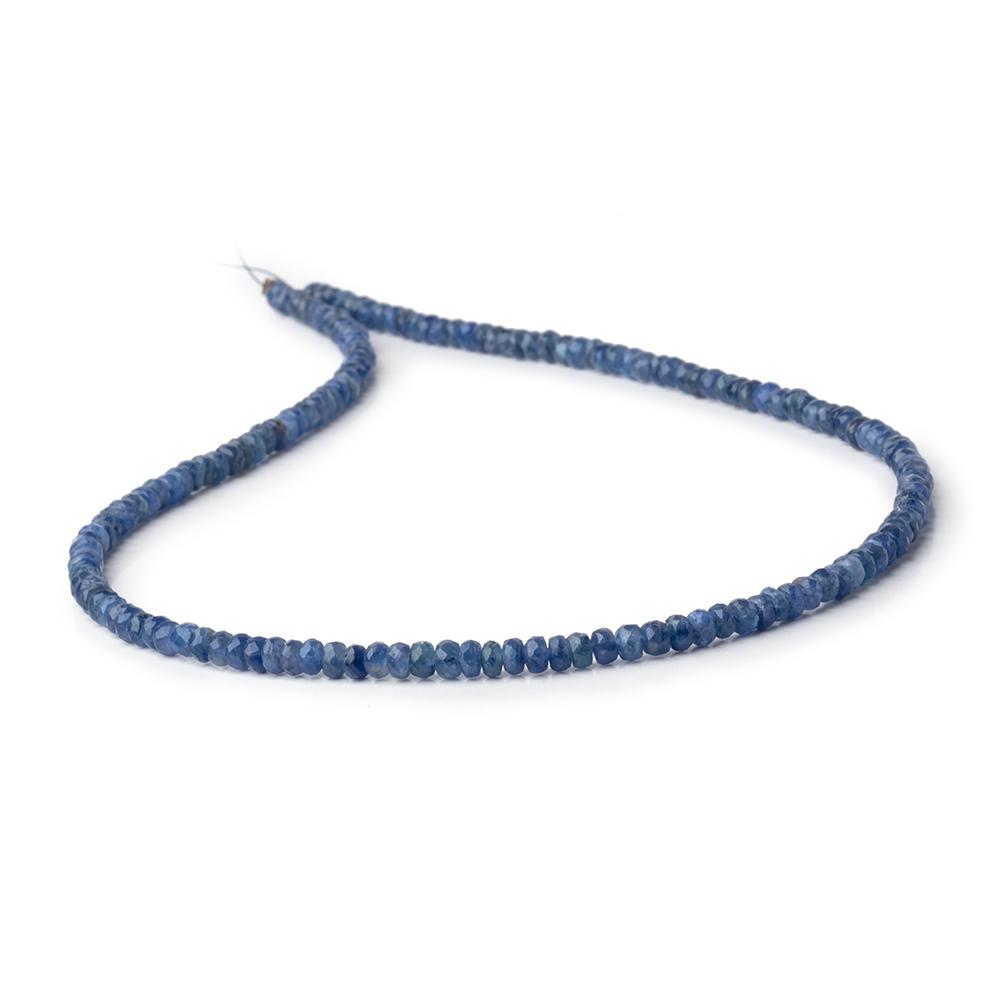 3.5-4mm Blue Sapphire Faceted Rondelle Beads 16 inch 157 pieces (ONLINE ORDER ONLY)