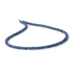 3.5-4mm Blue Sapphire Faceted Rondelle Beads 16 inch 157 pieces (ONLINE ORDER ONLY)