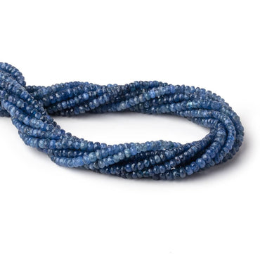3.5-4mm Blue Sapphire Faceted Rondelle Beads 16 inch 157 pieces (ONLINE ORDER ONLY)