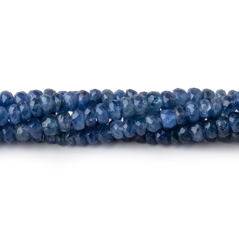 3.5-4mm Blue Sapphire Faceted Rondelle Beads 16 inch 157 pieces (ONLINE ORDER ONLY)