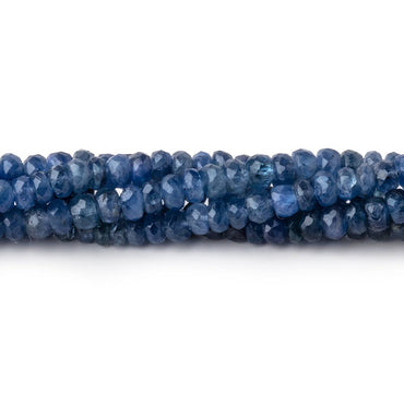 3.5-4mm Blue Sapphire Faceted Rondelle Beads 16 inch 157 pieces (ONLINE ORDER ONLY)
