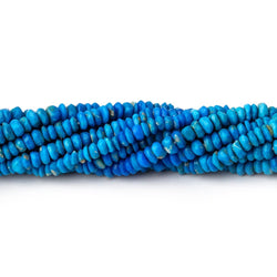 3.5-4mm Ceruleite Hand Faceted Rondelle Beads 12.5 inch 193 pieces (ONLINE ORDER ONLY)