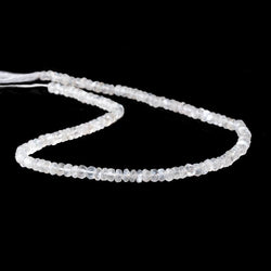 4mm Ceylon Moonstone Faceted Rondelles 14 inch 152 pieces (ONLINE ORDER ONLY)