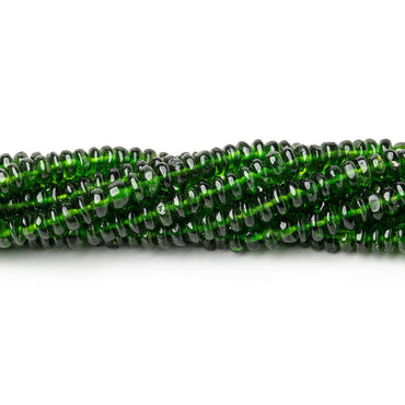 4-5.5mm Chrome Diopside Plain Rondelle Beads 18 inch 206 pieces AA Grade (ONLINE ORDER ONLY)