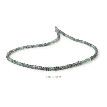 3.5-4mm Color Change Sapphire Faceted Rondelles 16.5 inch 213 Beads (ONLINE ORDER ONLY)