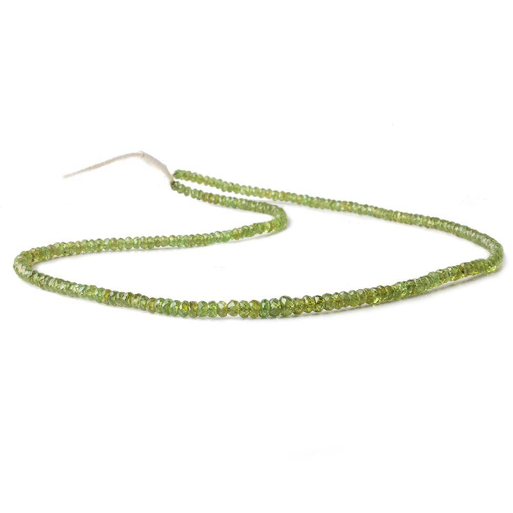 3.5-4mm Demantoid Garnet Faceted Rondelle 17 inch 220 pcs AA (ONLINE ORDER ONLY)