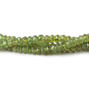 3.5-4mm Demantoid Garnet Faceted Rondelle 17 inch 220 pcs AA (ONLINE ORDER ONLY)