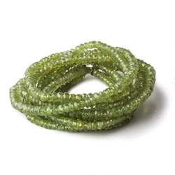 3.5-4mm Demantoid Garnet Faceted Rondelle 17 inch 220 pcs AA (ONLINE ORDER ONLY)