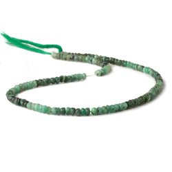 3.5-4mm Emerald faceted rondelle beads 13 inch 137 pieces (ONLINE ORDER ONLY)