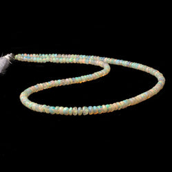 3.5 - 4mm Ethiopian Opal Faceted Rondelle Beads 18 inch 216 pieces (ONLINE ORDER ONLY)