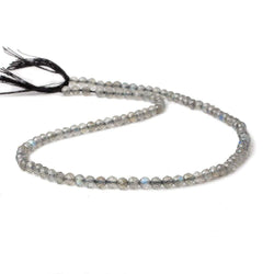 3.8mm Labradorite Beads Micro Faceted Round 13 inch 95 pieces (ONLINE ORDER ONLY)