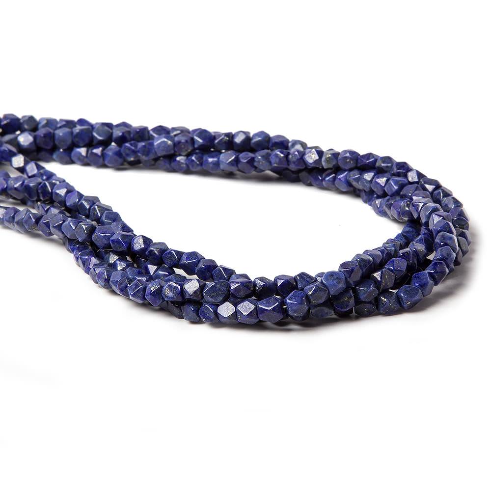 3.5-4mm Lapis Lazuli Faceted Nugget Beads 13.5 inch 85 pcs (ONLINE ORDER ONLY)