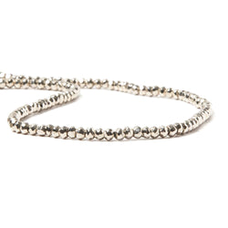 3.5-4mm Metallic Champagne plated Pyrite faceted rondelle Beads 13 inch 103 pcs (ONLINE ORDER ONLY)