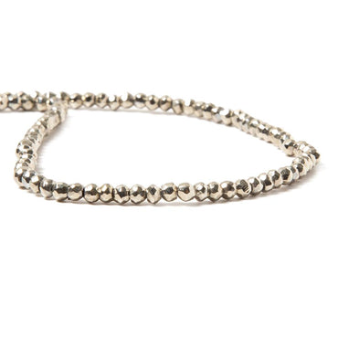 3.5-4mm Metallic Dark Champagne plated Pyrite faceted rondelle Beads 106 pcs (ONLINE ORDER ONLY)