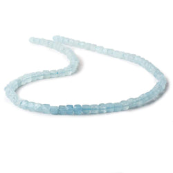 3.5-4mm Milky Aquamarine micro faceted cubes 12.5 inch 80 pieces A (ONLINE ORDER ONLY)