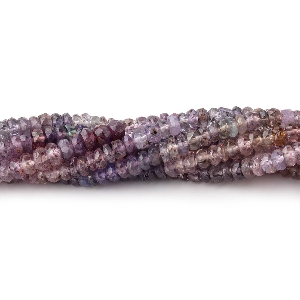 3.5-4mm Multi Color Spinel Faceted Rondelle Beads 16 inch 190 pieces (ONLINE ORDER ONLY)