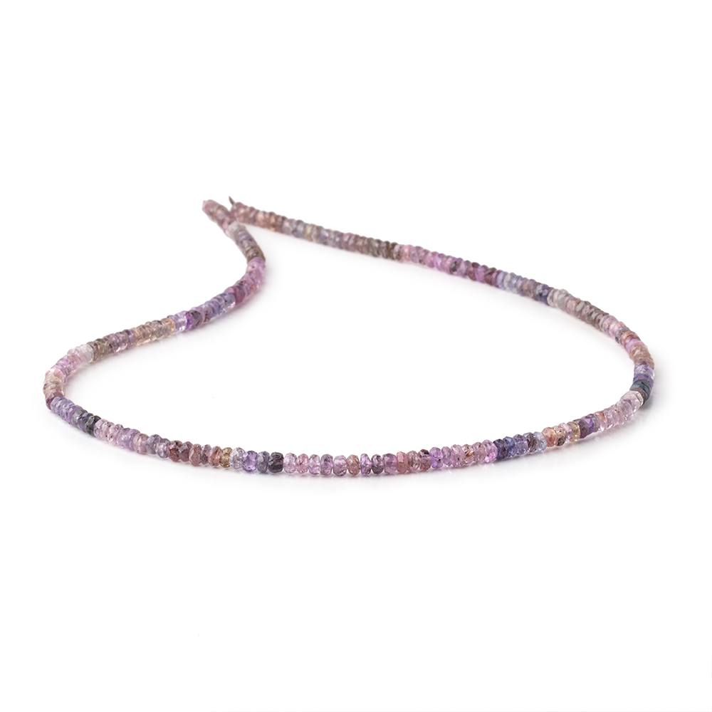 3.5-4mm Multi Color Spinel Faceted Rondelle Beads 16 inch 190 pieces (ONLINE ORDER ONLY)