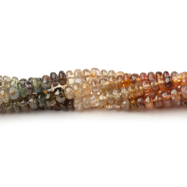 3.5-4mm Multi Color Spinel Plain Rondelle Beads 15.75 inch 190 pieces (ONLINE ORDER ONLY)