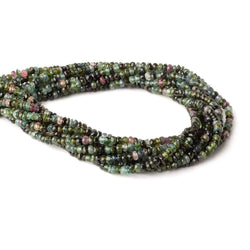4.5mm Multi Color Tourmaline Faceted Rondelle Beads 16 inch 135 beads (ONLINE ORDER ONLY)