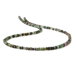 4.5mm Multi Color Tourmaline Faceted Rondelle Beads 16 inch 135 beads (ONLINE ORDER ONLY)