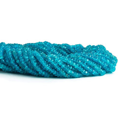 3.5-4mm Neon Apatite Faceted Rondelle 14 inch 171 pieces (ONLINE ORDER ONLY)