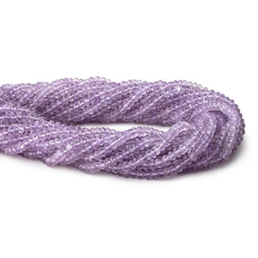 3.5-4mm Pink Amethyst Faceted Rondelle Beads 14 inch 134 pieces (ONLINE ORDER ONLY)