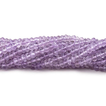 3.5-4mm Pink Amethyst Faceted Rondelle Beads 14 inch 134 pieces (ONLINE ORDER ONLY)