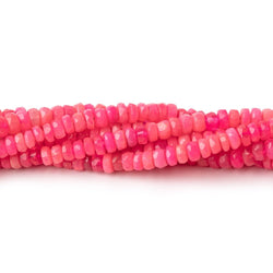 3.5-4mm Pink Ethiopian Opal Faceted Rondelle Beads 16 inch 186 pieces (ONLINE ORDER ONLY)