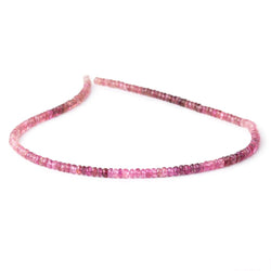 3.5-4mm Pink Tourmaline Faceted Rondelle Beads 14 inch 145 pieces AA (ONLINE ORDER ONLY)
