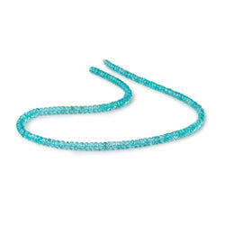 3.5-4mm Pool Blue Apatite Faceted Rondelle Beads 16 inch 155 pieces AAA (ONLINE ORDER ONLY)