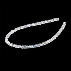 3.5-4mm Rainbow Moonstone Faceted Rondelle Beads 8.5 inch 86 pieces AAA (ONLINE ORDER ONLY)