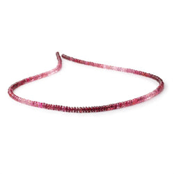 3.5-4mm Shaded Pink Spinel Plain Rondelle Beads 18 inch 200 pieces AAA (ONLINE ORDER ONLY)