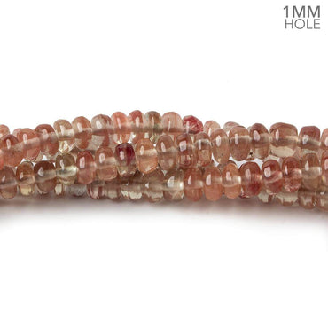 3.5-5.5mm Andesine plain rondelle beads 18 inch 185 pieces 1mm large hole A (ONLINE ORDER ONLY)