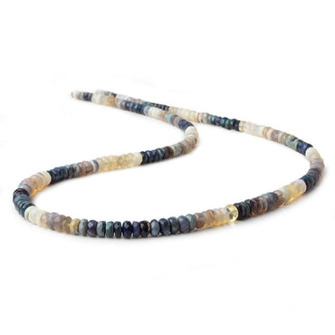 3.5-5.5mm Australian Opal Beads Faceted Rondelles 18 inch 190 beads AA (ONLINE ORDER ONLY)