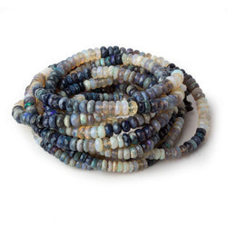 3.5-5.5mm Australian Opal Beads Faceted Rondelles 18 inch 190 beads AA (ONLINE ORDER ONLY)