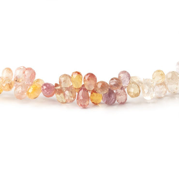 3.5-5.5mm Fancy Sapphire Micro Faceted Tear Drop Beads 16 inch 290 pieces AAA (ONLINE ORDER ONLY)