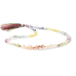 3.5-5.5mm Fancy Sapphire Micro Faceted Tear Drop Beads 16 inch 290 pieces AAA (ONLINE ORDER ONLY)