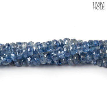 3.5-5.5mm Kyanite faceted rondelle beads 16 inches 180 pieces 1mm drill hole (ONLINE ORDER ONLY)