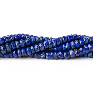 3.5-5.5mm Lapis Lazuli Faceted Rondelle Beads 14 inch 127 pieces (ONLINE ORDER ONLY)